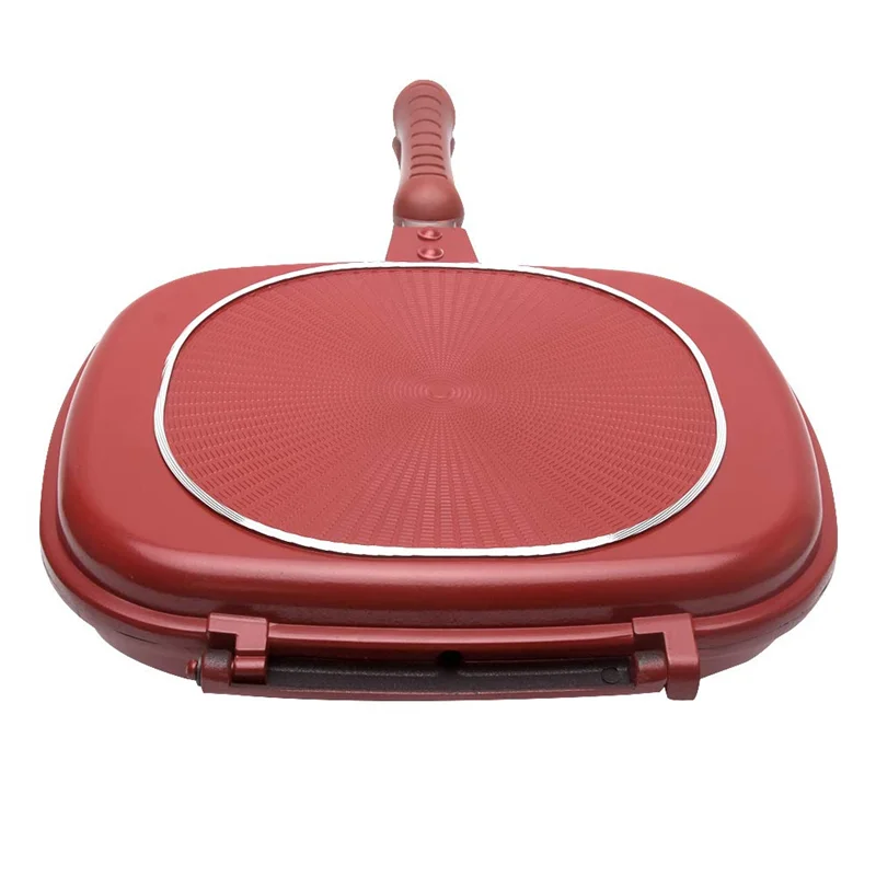 

【Flash Sale】Square Double Sided Frying Pan, Kitchen Non-Stick Baking Pancake Pan Omelette Trays,Indoor/Outdoor Camping Sandwich