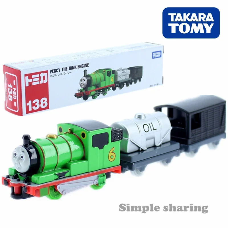 Takara Tomy Long Type Tomica No.138 Percy The Tank Engine Train Model Kit  Figure Diecast Toys For Children