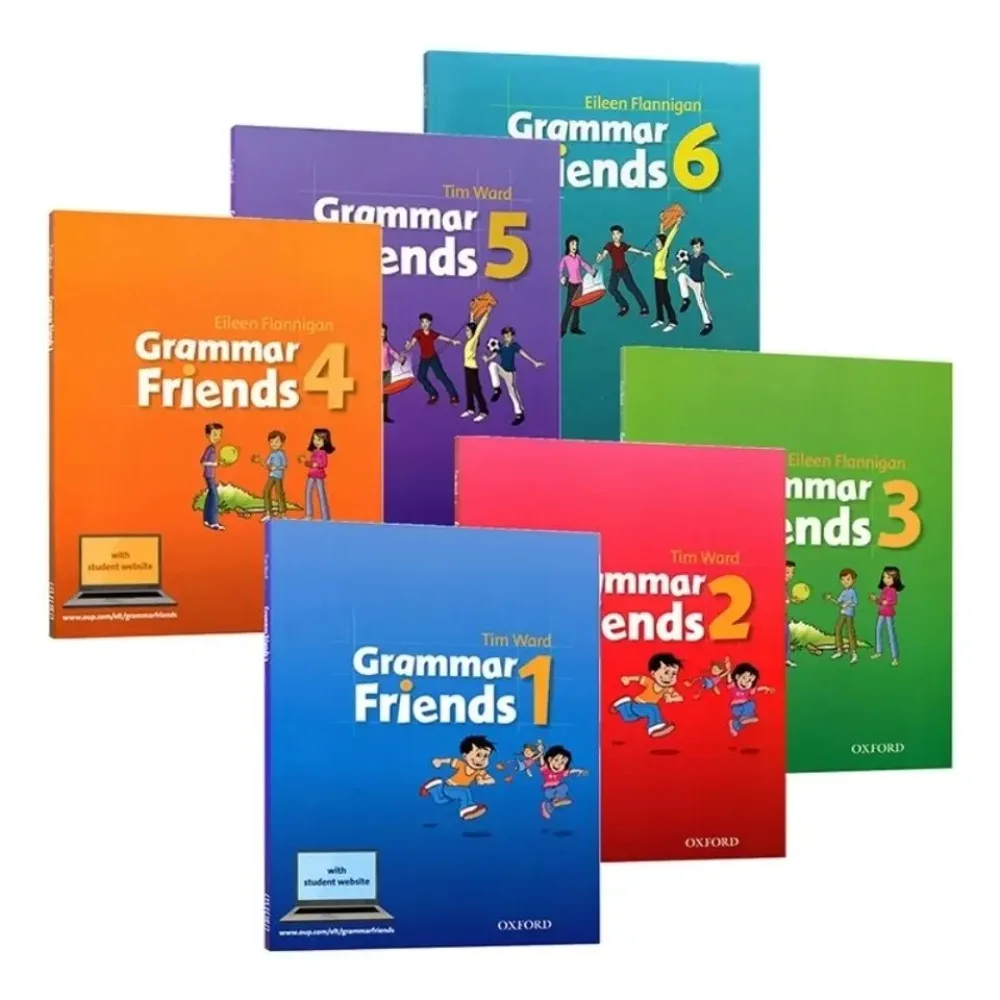 Oxford Grammar Friends 1-6 book set, complete English grammar for children's systematic grammar learning and exam practice