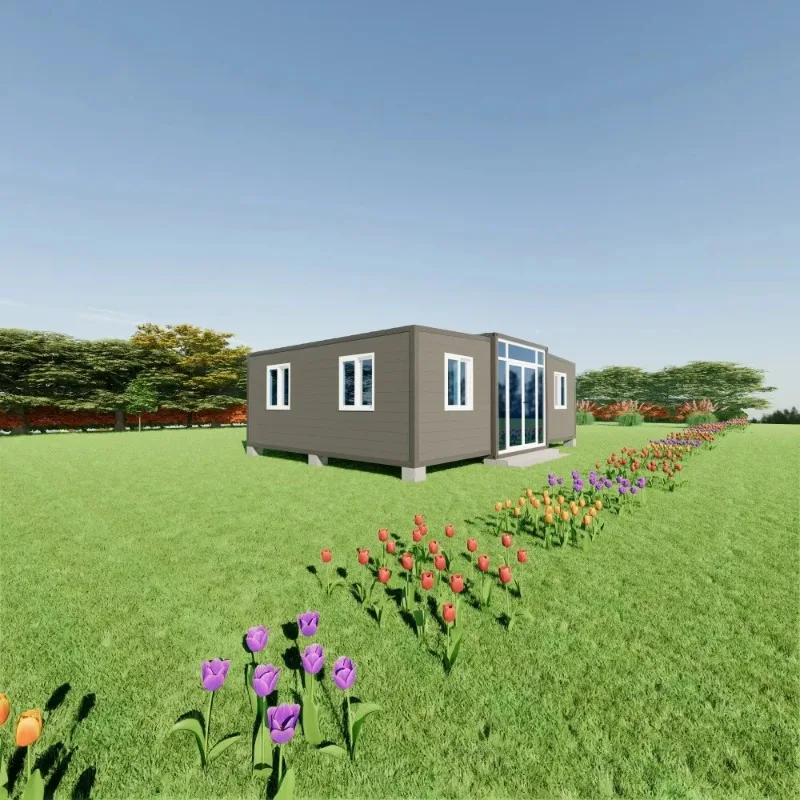 YG Customized Prefabricated House Expandable Container House 20ft 40ft Modular Prefab Tiny Home Luxury 3 Bedroom 1 Bathroom Sola
