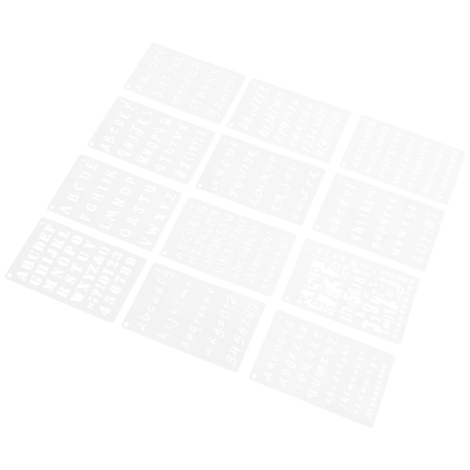 12 قطعة استنسل رقم الحروف قابل لإعادة الاستخدام تصميم مجوف للحيوانات الأليفة لعلامات الباب طلاء جدران ديكور المنزل حفل زفاف لتقوم بها بنفسك مكتب الفن