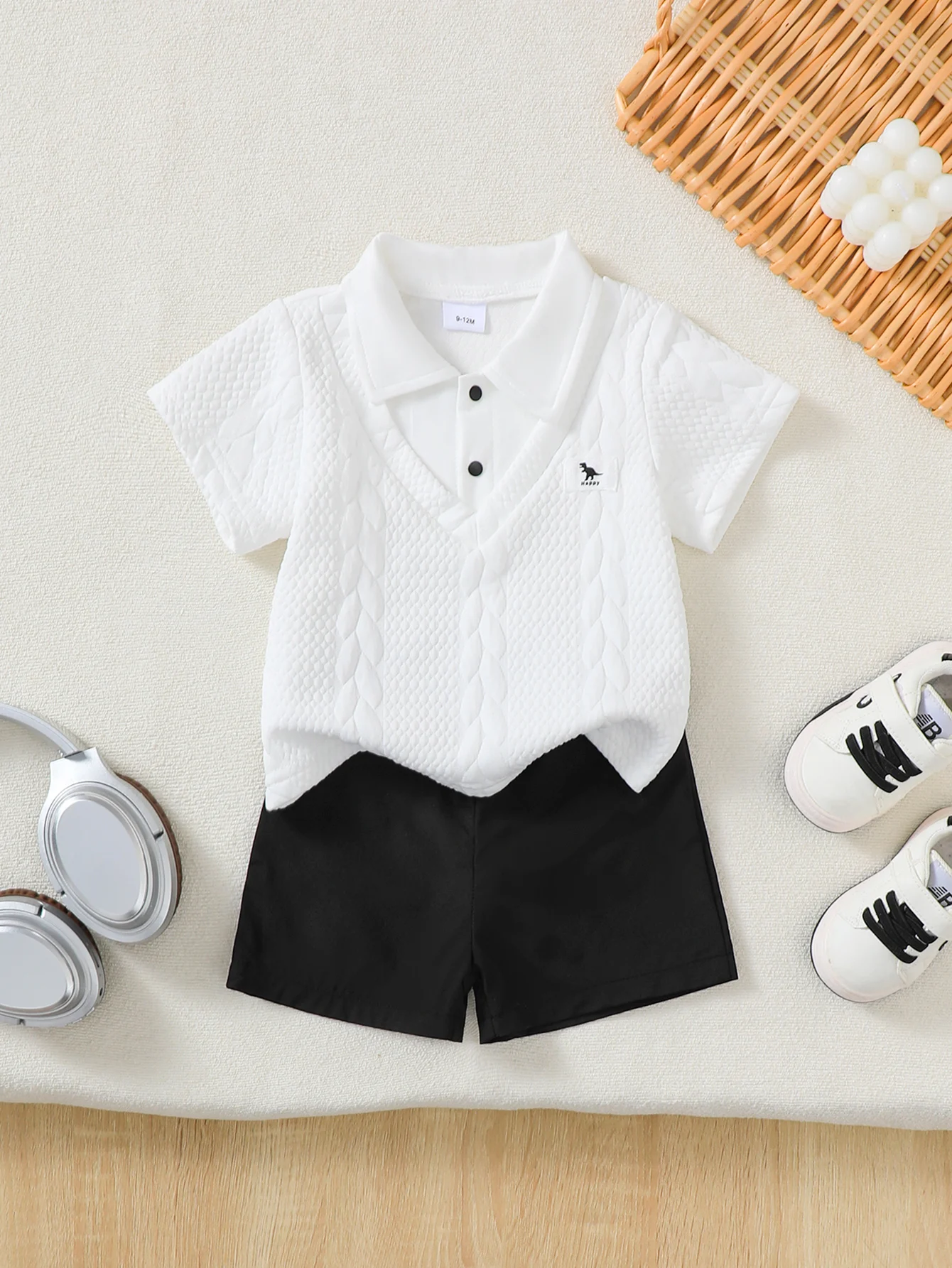conjunto-de-2-pecas-para-bebe-menino-camisa-polo-de-algodao-texturizado-e-calcoes-com-cintura-elastica-confortavel-para-primavera-e-verao