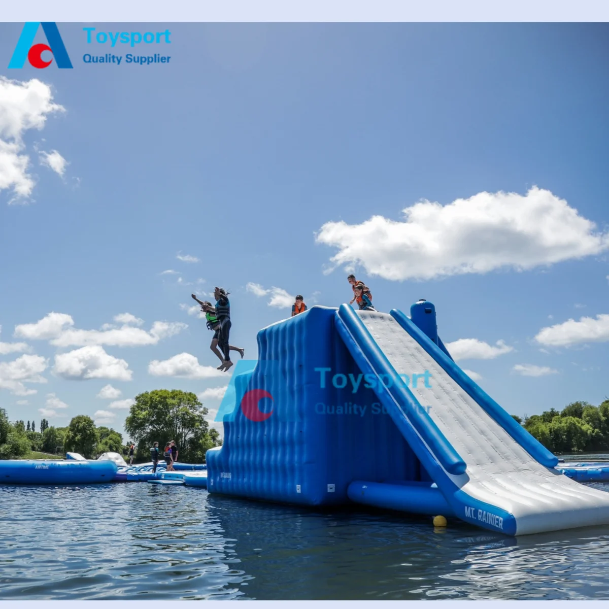 Quality High Floating Commercial Waterpark Giant Inflatable Water Park Equipment Inflate Aqua Park