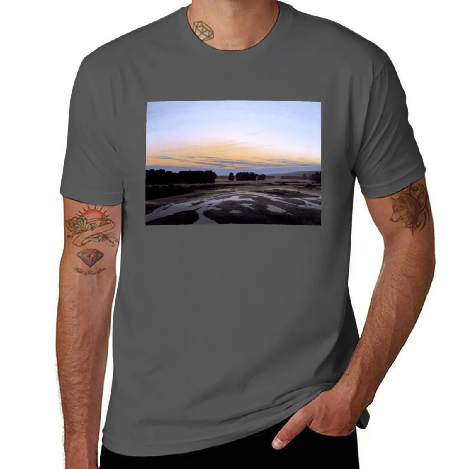 

David The Grosse near Friedrich - Gehege Caspar Dresden T-Shirt Performance Workout Short Sleeve Tee