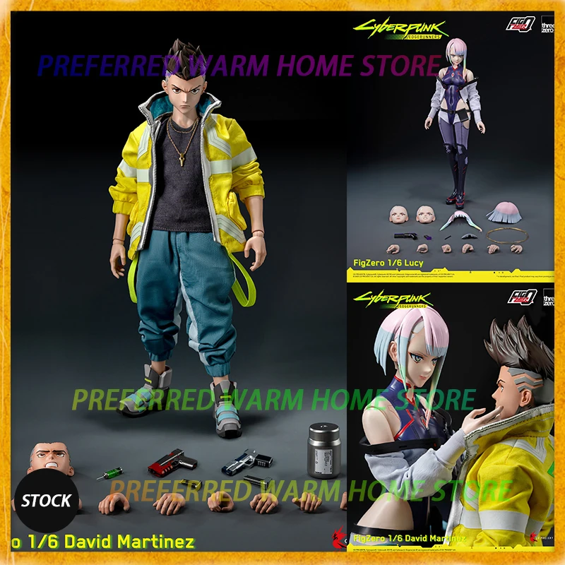 In Stock THREEZERO David Martinez Lucyna Kushinada Movable Model Toys Cyberpunk: Edgerunners