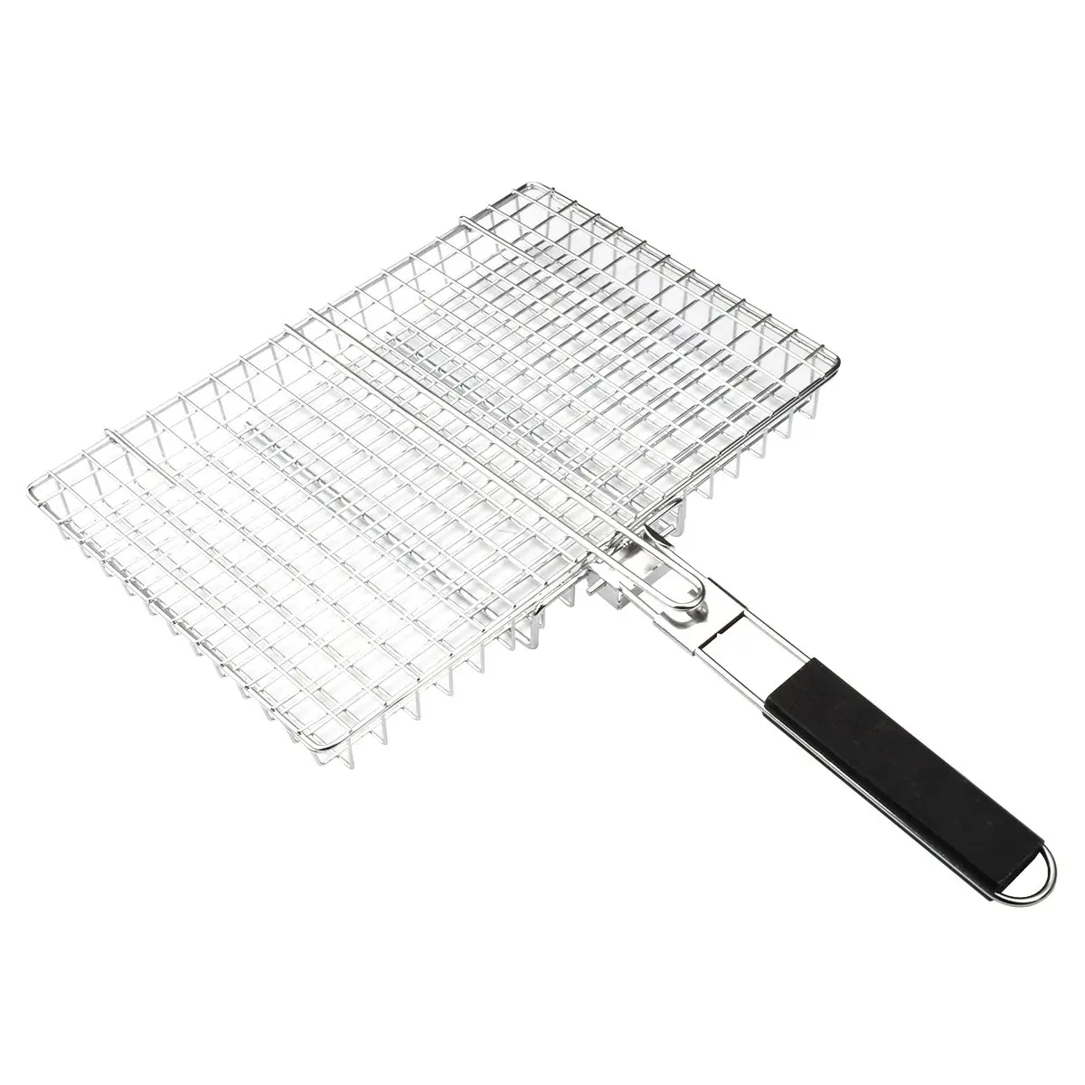 ABPF 1 Piece Stainless Steel Foldable Grill Basket, Outdoor Cooking Tools and Accessories, Barbecue Grill Basket