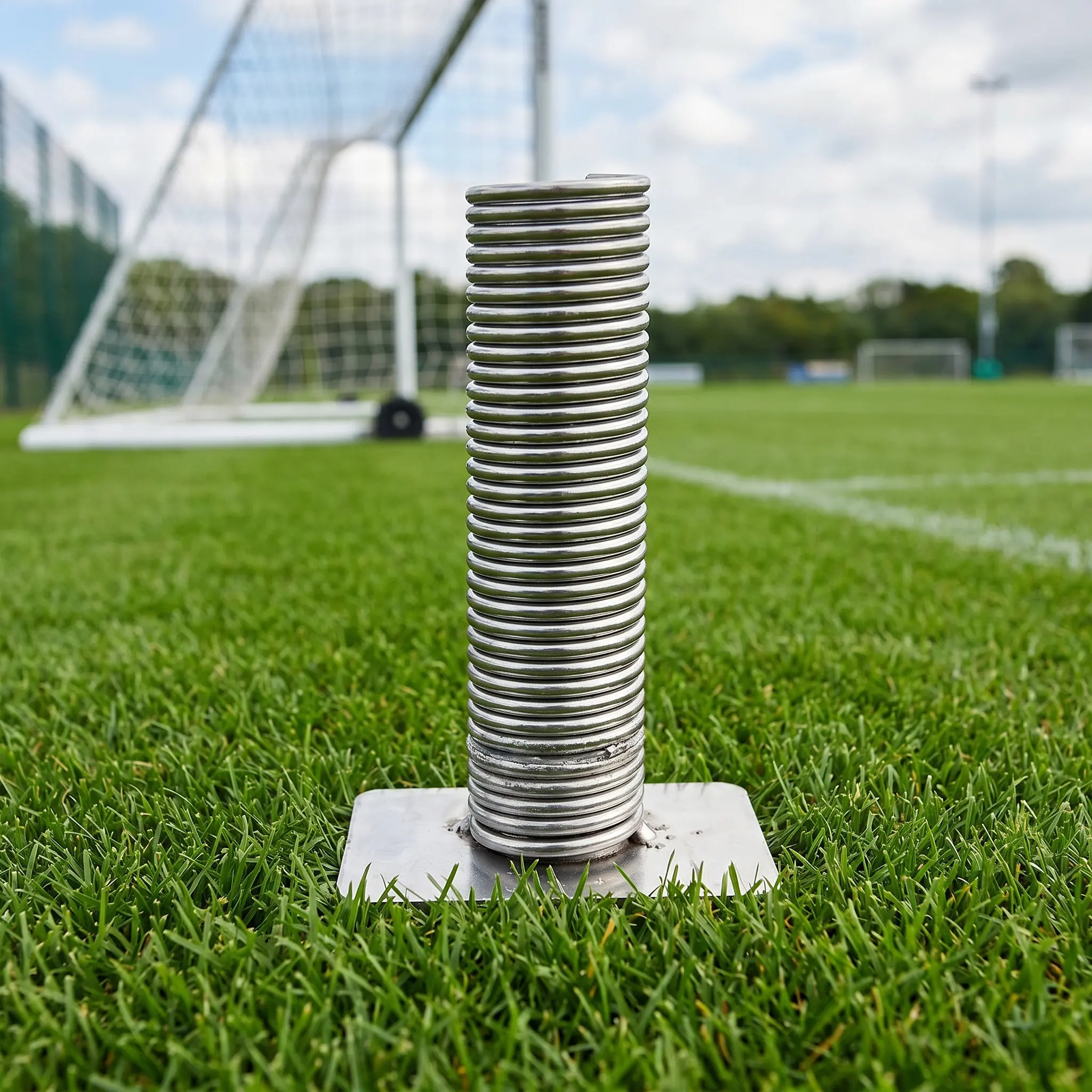 Football Training Ground Stake Spring-Based Stable Soccer Flagpole Holder Corner Flag Spring Spike Soccer Corner Flag Base