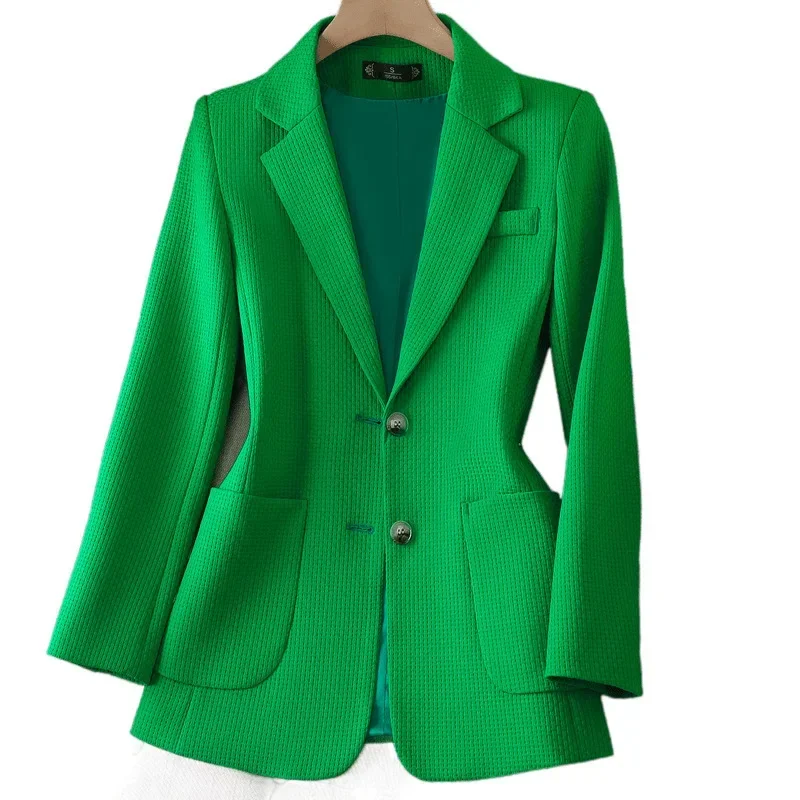 Weiße Frauen Anzug 1 Stück Blazer weibliche Jacke Frühling Büro Dame Business Arbeit tragen Mädchen Mantel formale hochwertige Ballkleid