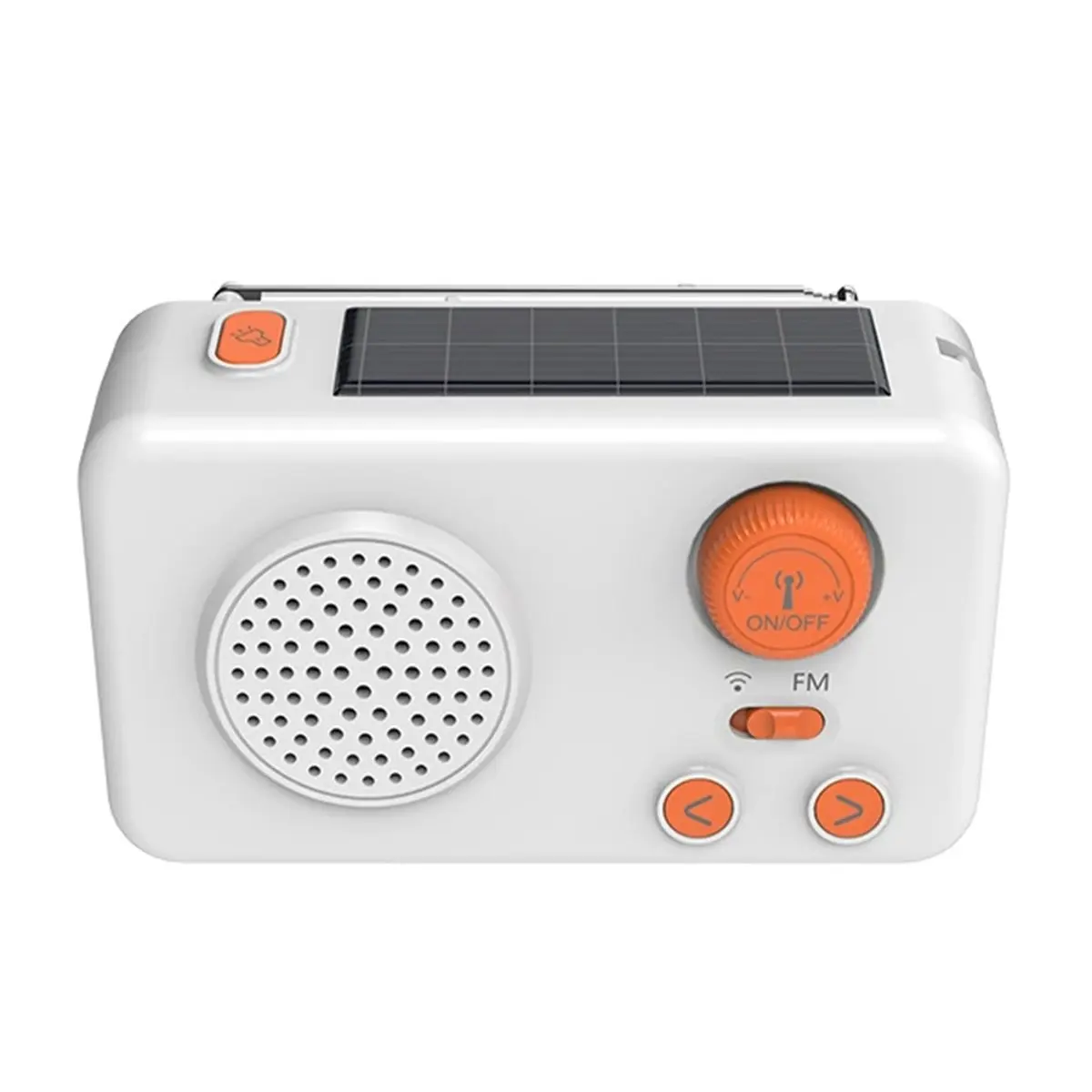 （2026 SUMMER）Portable FM Radio Wireless Bluetooth Speaker Solar Charging Hand Crank Emergency Radio Receiver SOS Power Bank Radi