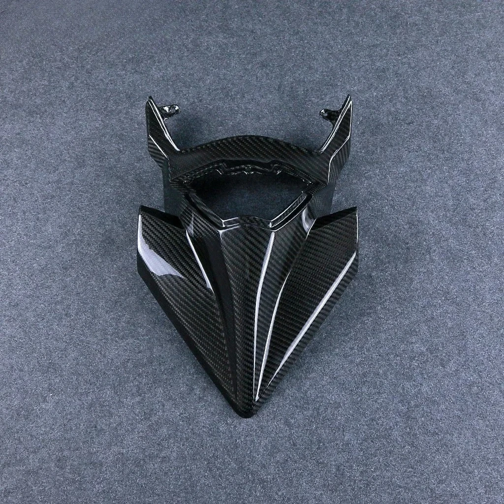 Full 3K Dry Carbon Fiber Motorcycle Rear Upper Tail Seat Cover Fairing for Kawasaki Ninja H2 H2R 2015-2024
