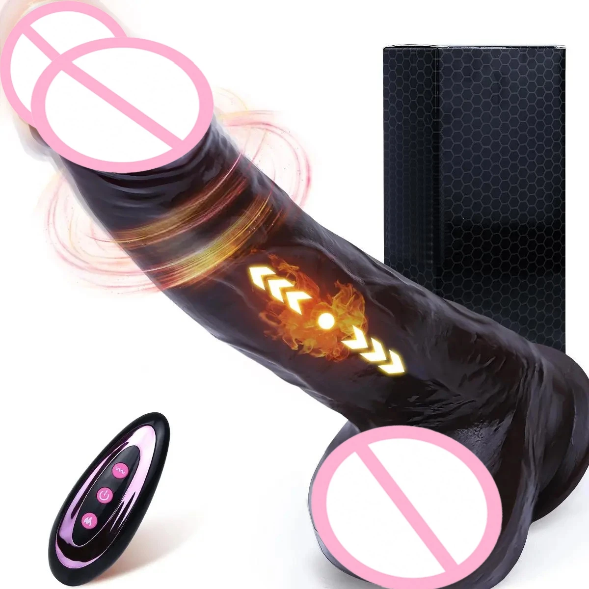 1pc Realistic 8-Inch Liquid Silicone Dildo with Remote Control USB Rechargeable 10 Vibration Modes Ergonomic Design for Couples
