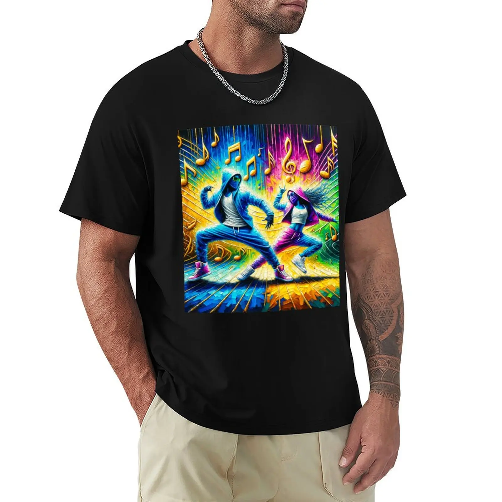 Rhythmic Pulse of the Urban Beat T-Shirt street wear graphic t shirts mens workout shirts