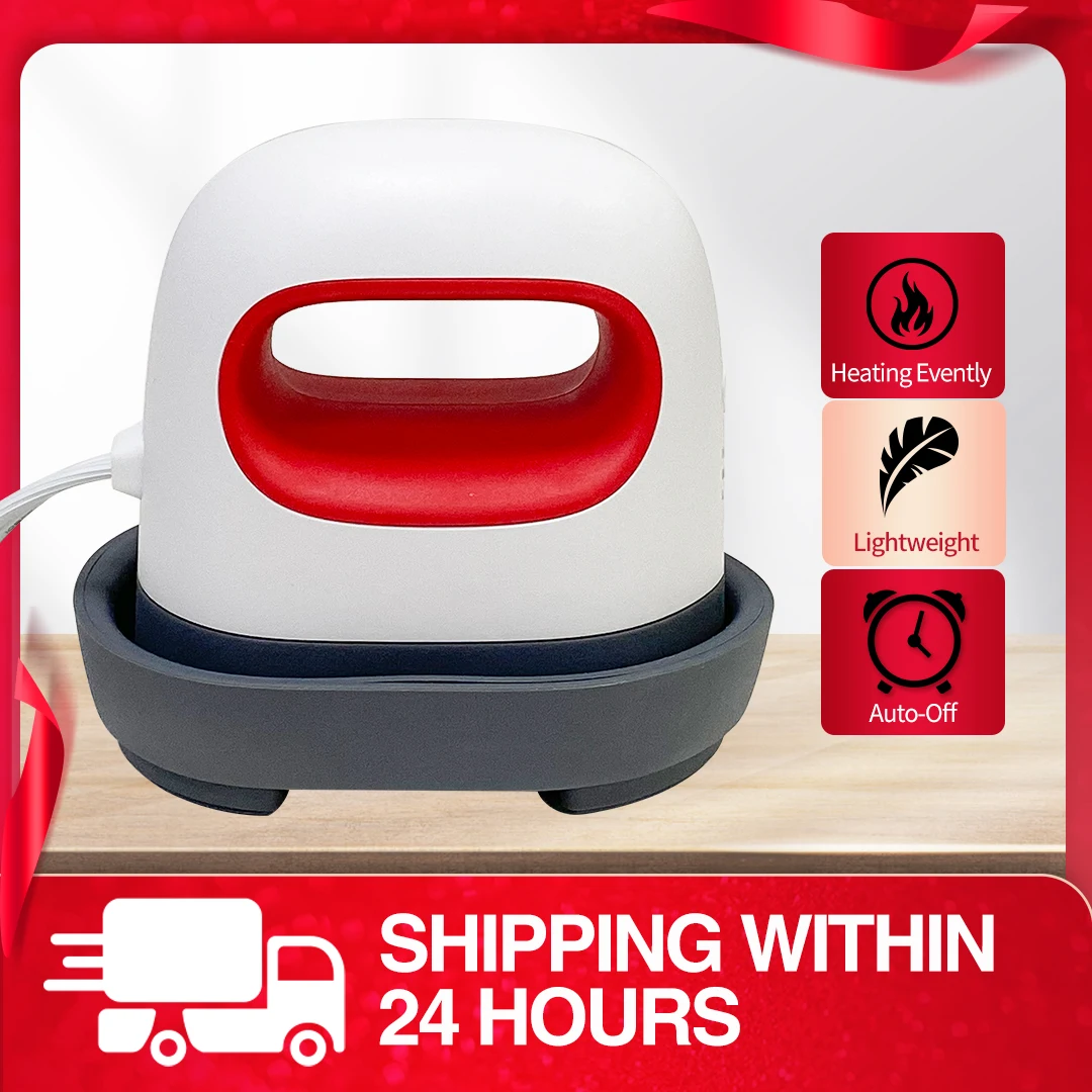 Mini Heat Press Machine EU US UK Plug 110V/220V T-Shirt Print Easy Heating Transfer Press Iron Machines 3 Heat Settings Transfer