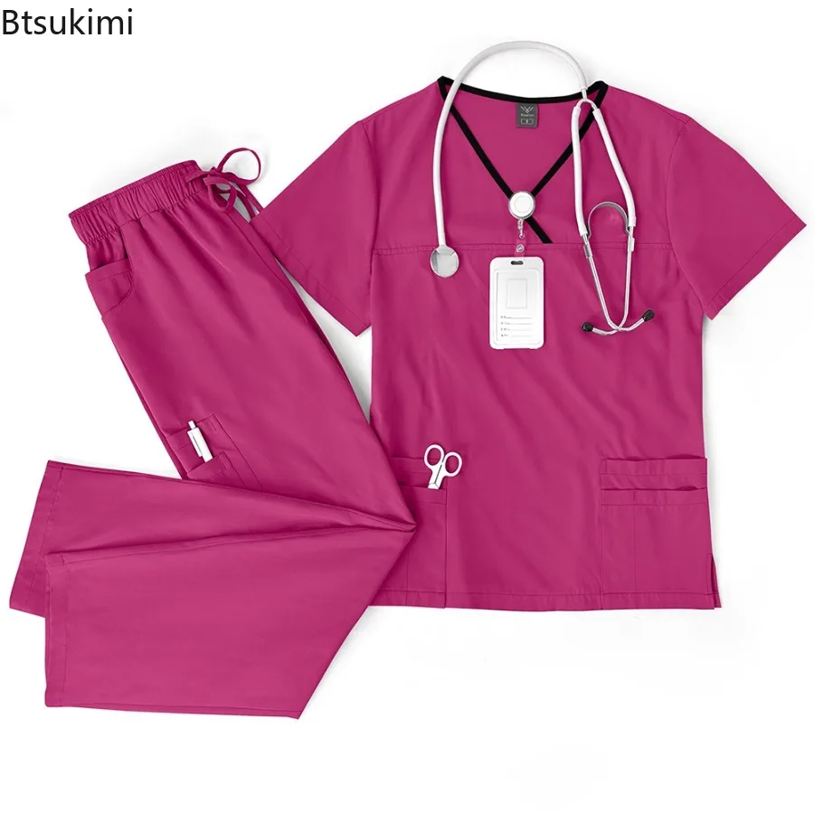 conjunto-de-blusas-e-calcas-multicoloridas-com-decote-em-v-uniforme-de-trabalho-para-hospital-veterinario-uniformes-clinicos-unissex-para-cirurgia-uniforme-de-enfermeira-medica-s-xxl