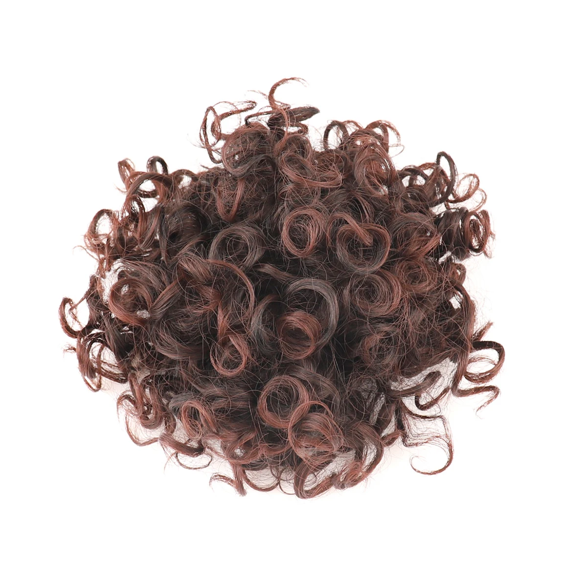 Zolin الأفرو نفخة مجعد الشعر Updos Chignon قصيرة ذيل حصان الشعر التمديد الرباط كعكة الشعر الأسود الاصطناعية قطع الشعر للنساء #3