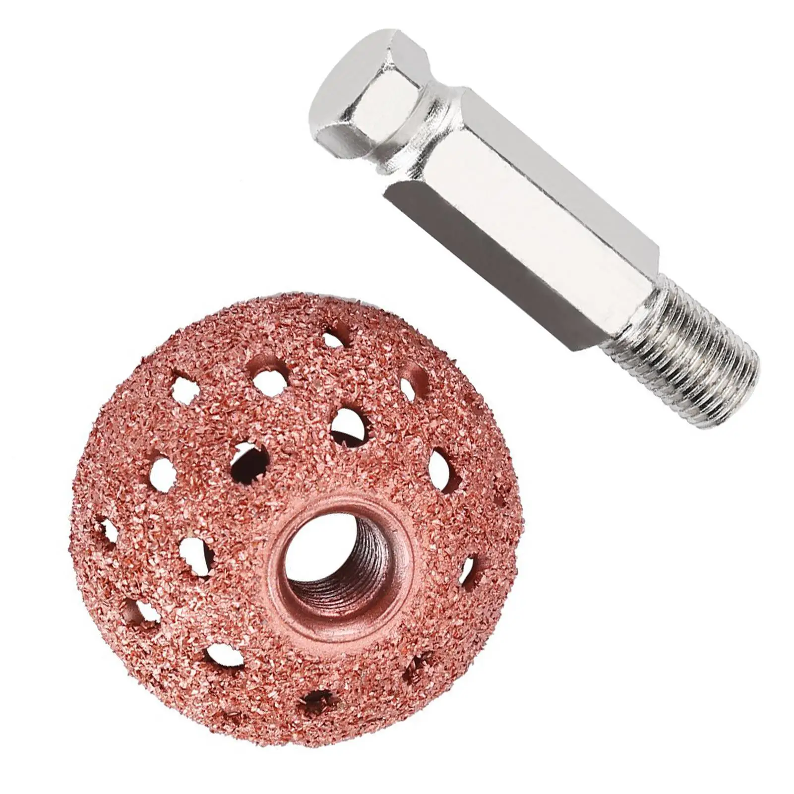 9mm Tire Repair Grinding Head - Coarse Grit Buffing Wheel with Rod for 38mm Tire Repair Tools