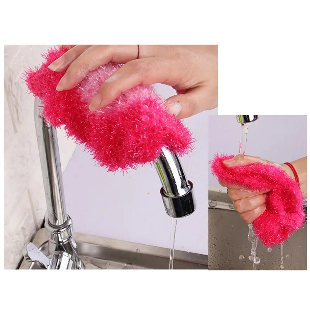 1PC Cute Cleaning Cloth Tableware Wash Kitchenware Brushes Cleaning Rags Scouring Pad Dish Scrubber Sponge Dish Towel