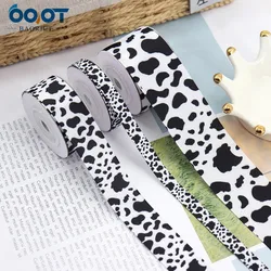 Cute Cow Pattern Decoration Bow-knot Grosgrain Ribbons,Multiple Sizes,22301-4 10Yards Bow Cap DIY Decorations