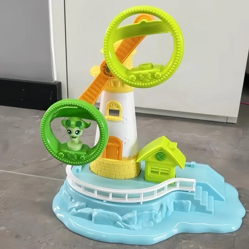 Nouvelle merveilleuse série mignonne jouets rêveur Mini parc d'attractions château miroir magique boîte poupée cadeau pour enfants jouets Kawaii pour fille