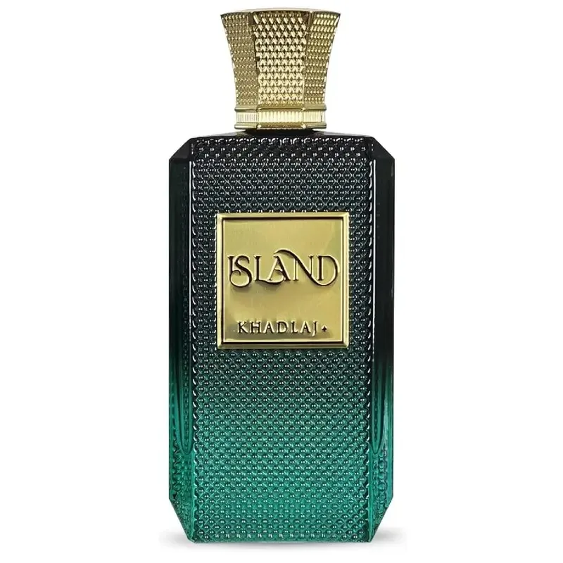 Khadlaj Island Eau de Parfum، تصميم زجاجة رائعة، رائحة آسر، عطر للجنسين للرجال والنساء #4