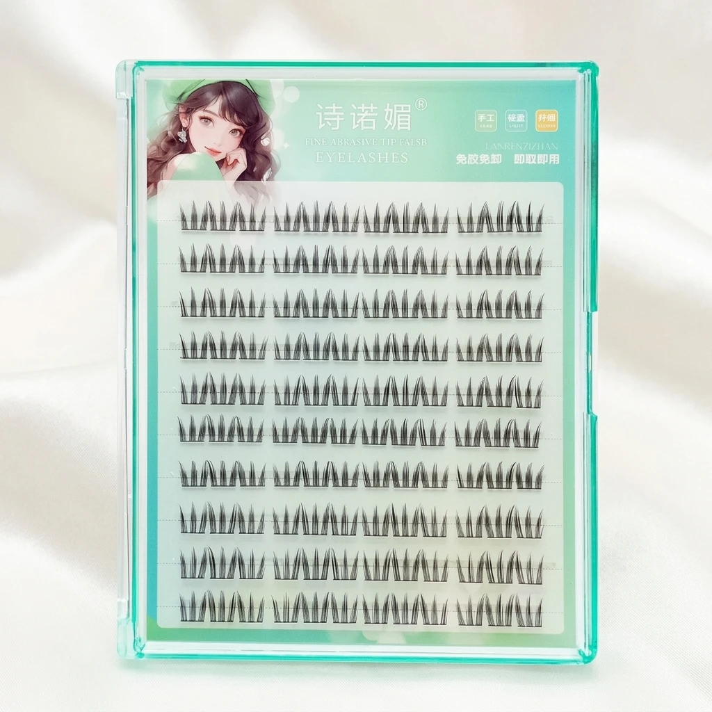 Self Adhesive False Eyelashes for Women Group Rapper Style Thick Curling