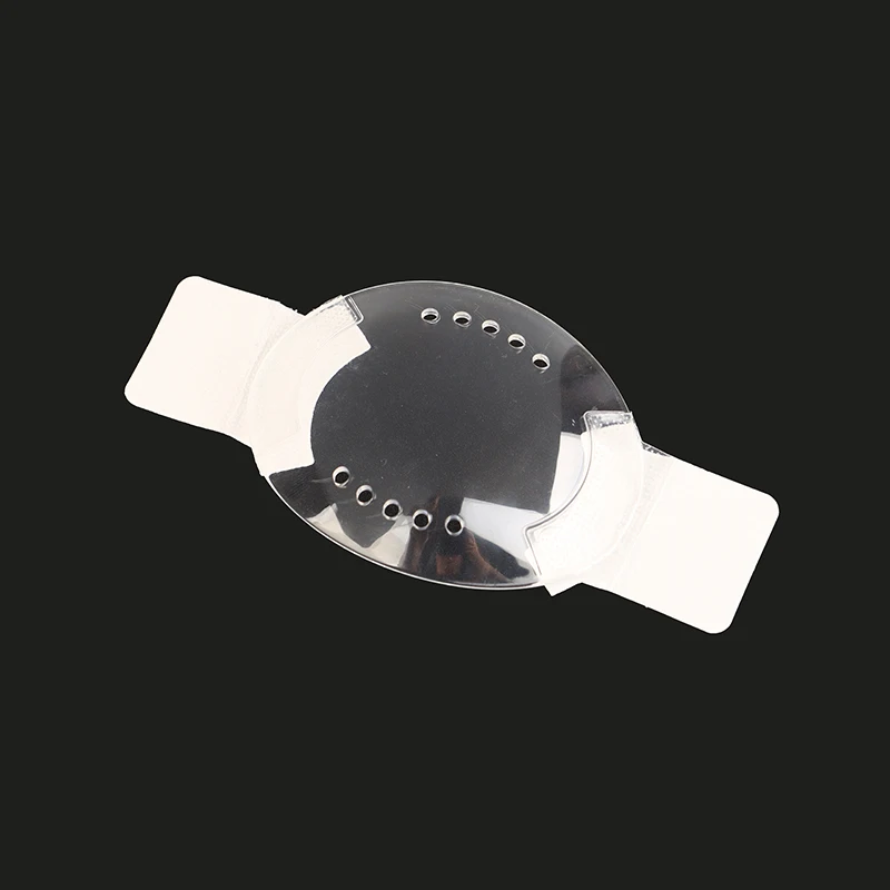 Fotografia 5: Protetor ocular de plástico transparente autoadesivo, com 10 furos necessários após cirurgia oftálmica, prevenção de colisão, proteção para os olhos