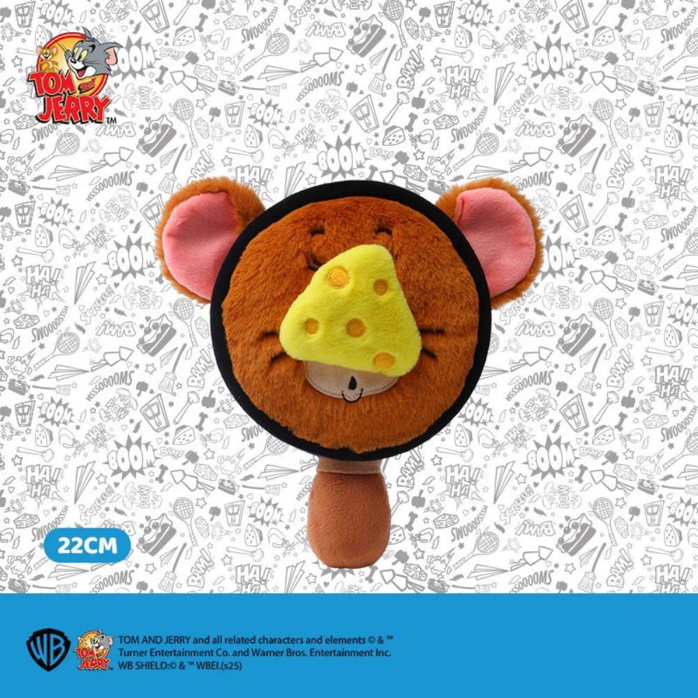 Anime genuino Tom y Jerry Fun Pan huevo frito juguetes de peluche queso de dibujos animados adorno colgante bolsa de almacenamiento regalos de navidad para niñas