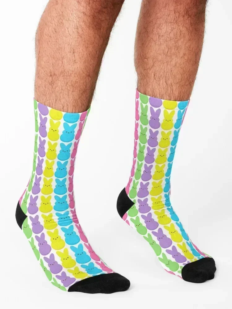 Easter peeps, hanging with my peeps 2021 Socks basketball golf compression football Socks Female Men's