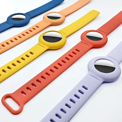 Case for Apple AirTag Silicone Strap Air Tag Anti-lost Bracelet Protective Cover for Children Kids Tracker Locator Watch Band