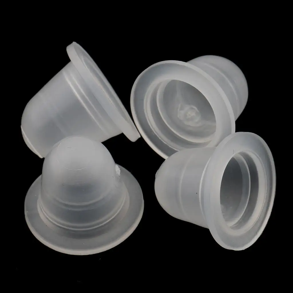 3-6 pacote 100 peças tampas de copo de pigmento microblading fornecimento de suporte de tinta de silicone