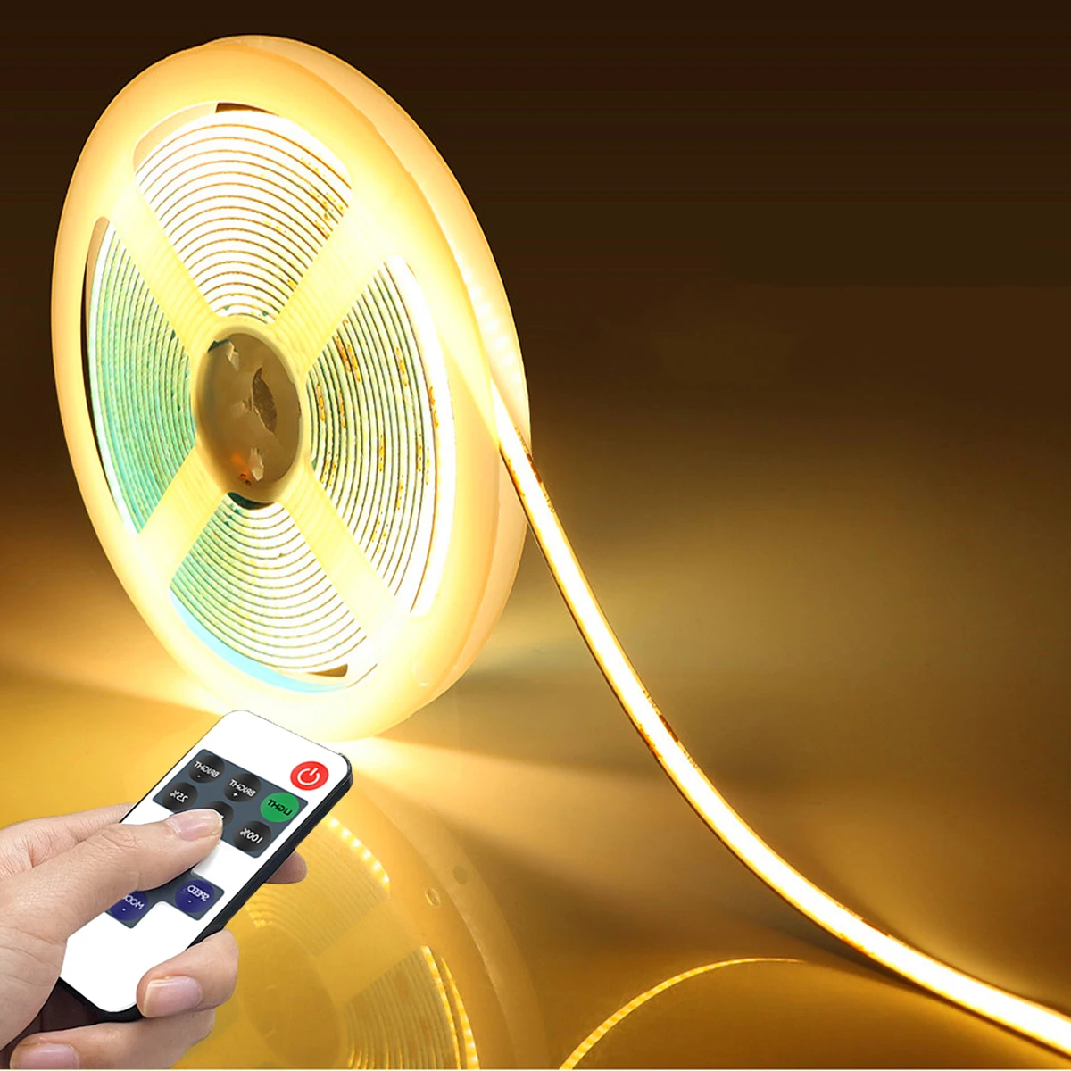 COB LED Strip Cabinet Light IR Remote Control ON/OFF 320LEDs/M 5V USB LED Mirror Backlight Light Dimmable 3000K-6500K Home Decor