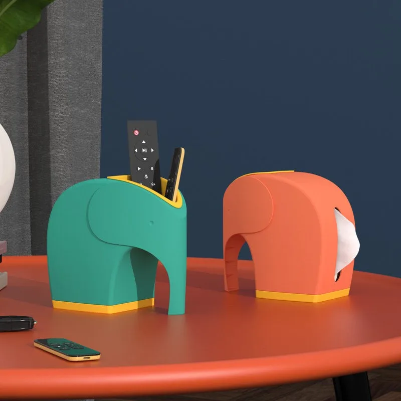 

Creative Cartoon Tissue Box Living Room Multi-Functional Home Use Napkin Holder Desktop Remote Control Storage Rack