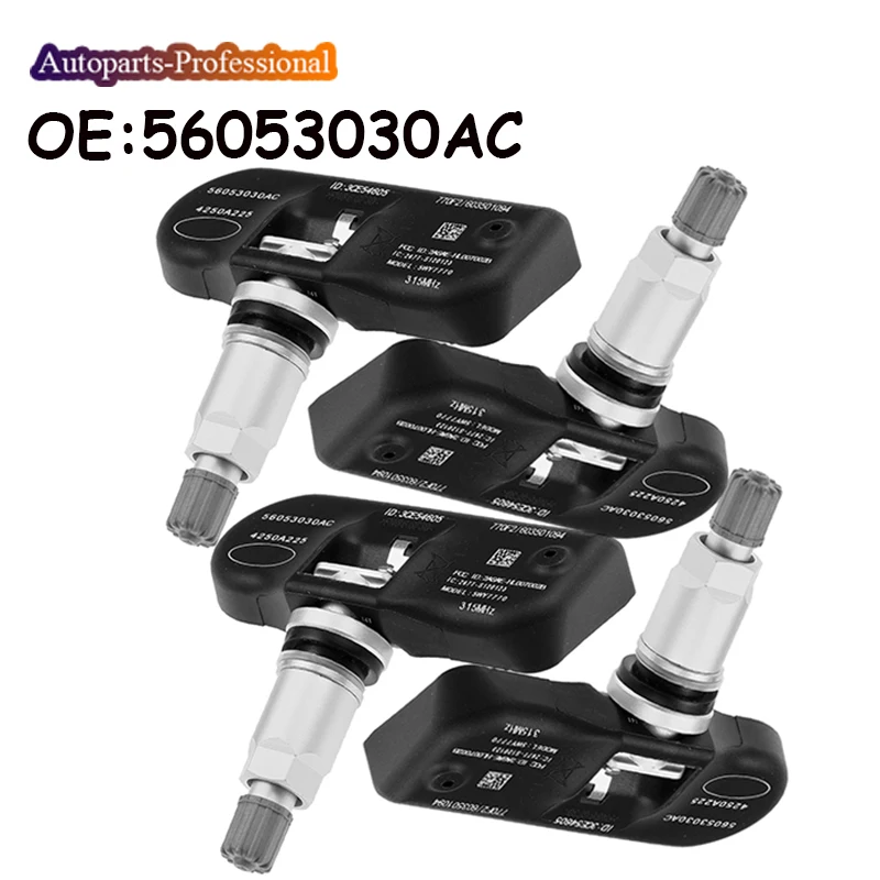 Sensor de presión de neumáticos TPMS de 315MHz 56053030AC 56053030AB para Dodge Charger Nitro 2007 2008 Chrysler Crossfire Jeep Grand Cherokee