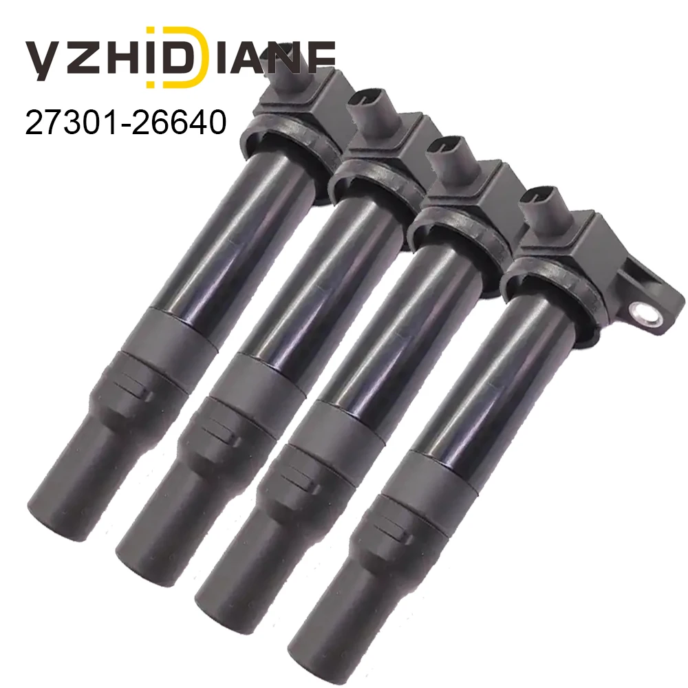 

4Pcs Ignition Coils 2730126640 27301-26640 for Hyundai Accent Kia Rio 1.6L UF499 2006-2011