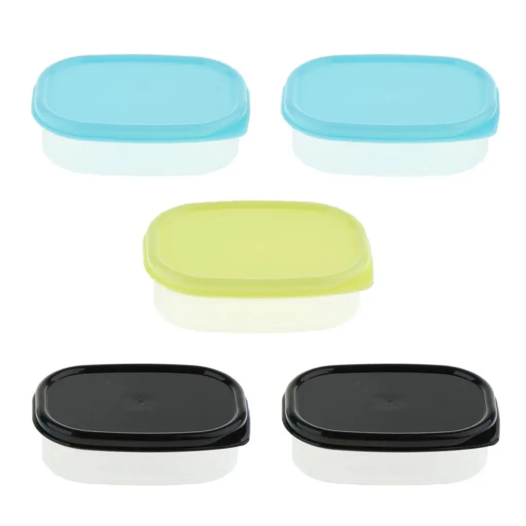 Portable Plastic Environmental Storage Box Organizer Case 5 Pieces