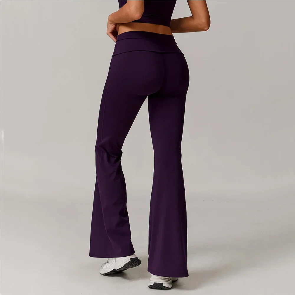 

Sexy Women Gym Yoga Leggings High Waist Push Up Leggins Bell-bottoms Fitness Workout Legging Sports Tights Running Wide Leg Pant