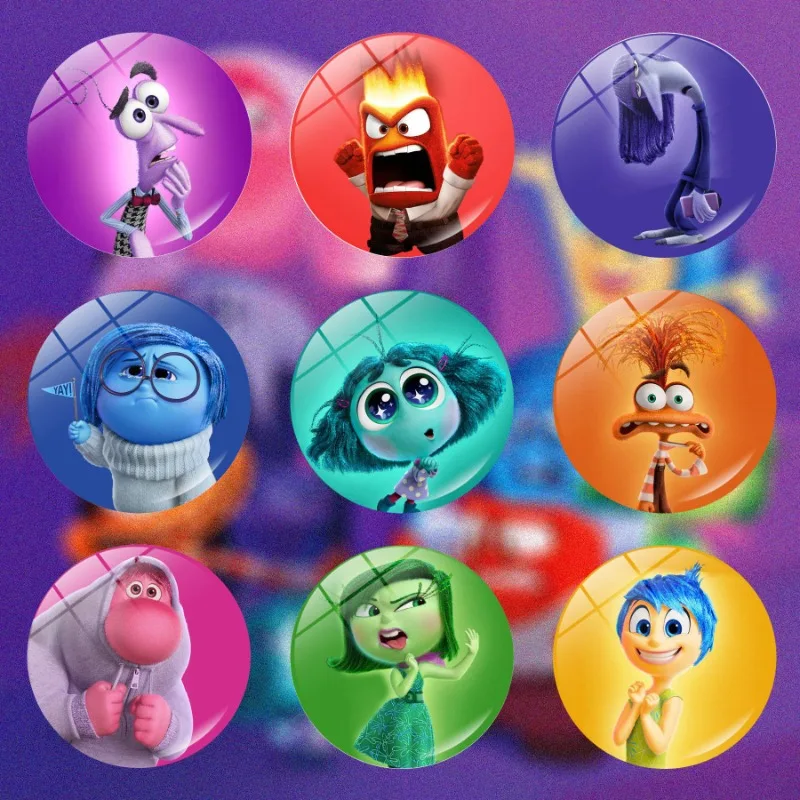 

Disney Inside Out 2 Fridge Magnet 9pcs Cute Cartoon Figure Joy Anger Anxiety Fear Refrigerator Magnet Decoration Souvenir Gifts