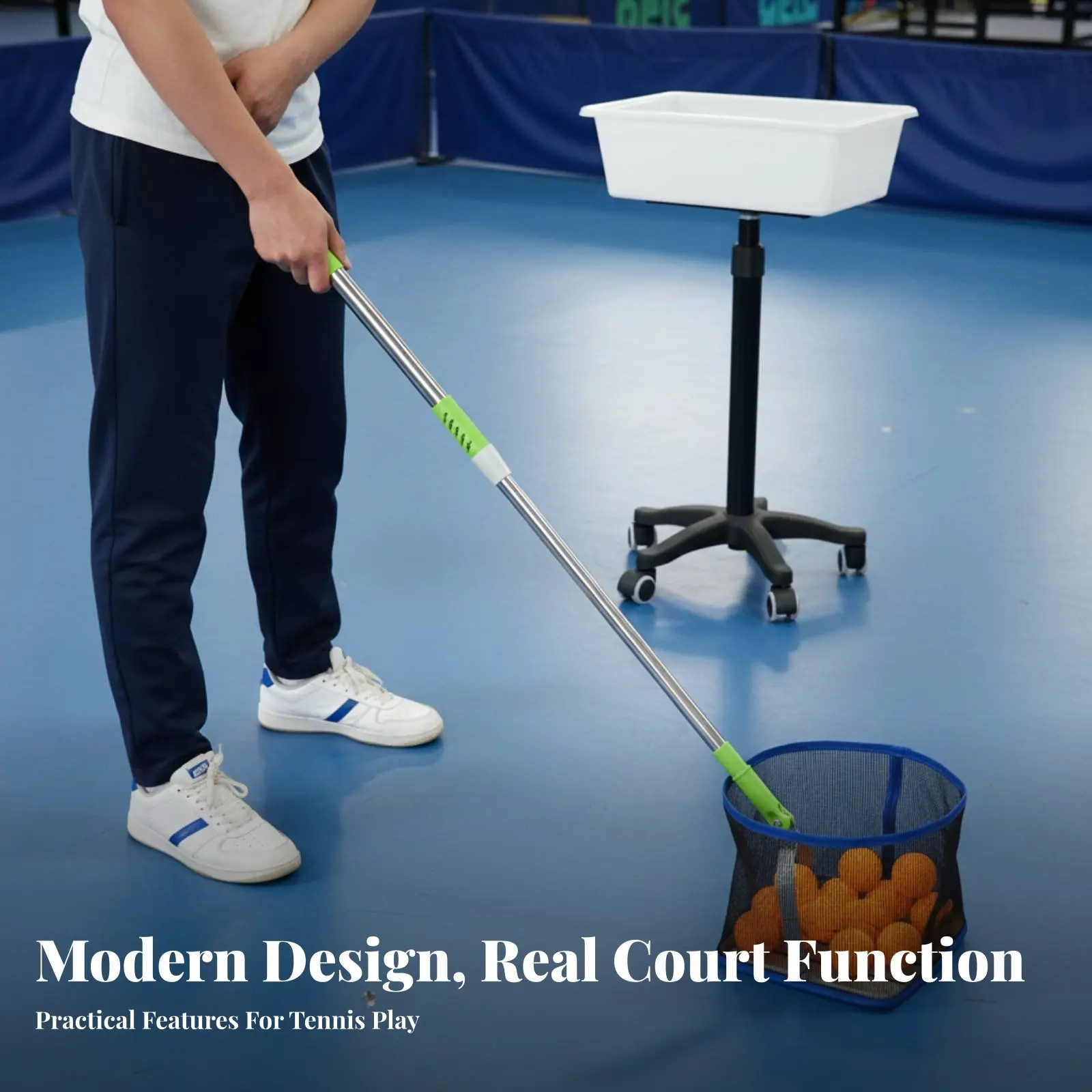 

Портативный сборщик шариков для настольного тенниса, регулируемый, с большой емкостью, для тренеров