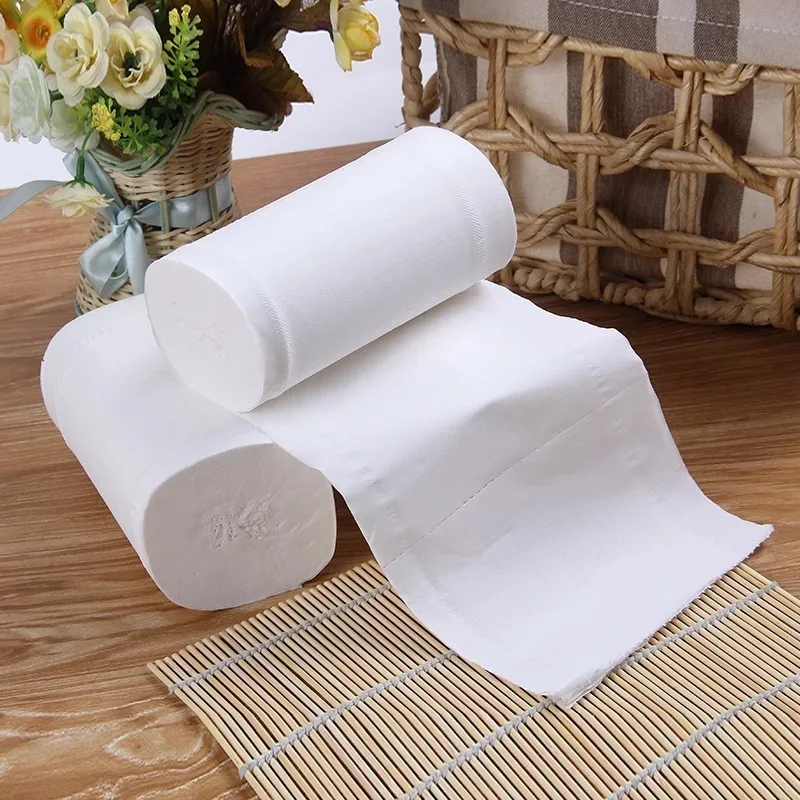 30 Rolls Of Large Packaging Coreless Paper With 5 Layers Of Thickened Virgin Wood Pulp Toilet Paper For Portable Use Outside