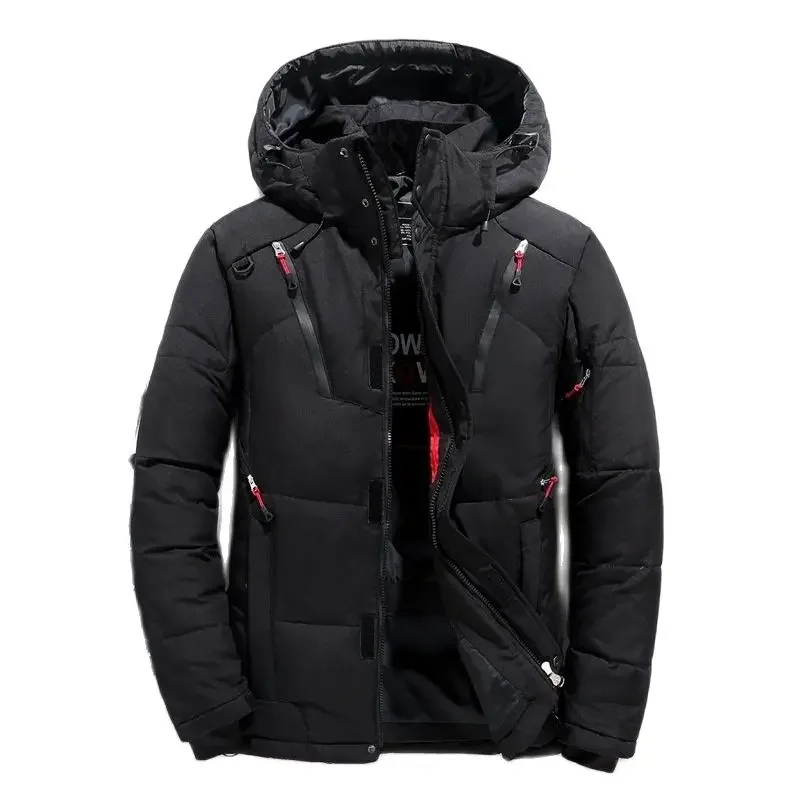 High Quality Down Jacket Male Winter Parkas Men White Duck Down Jacket Hooded Outdoor Thick Warm Padded Snow Coat Oversize M-4XL