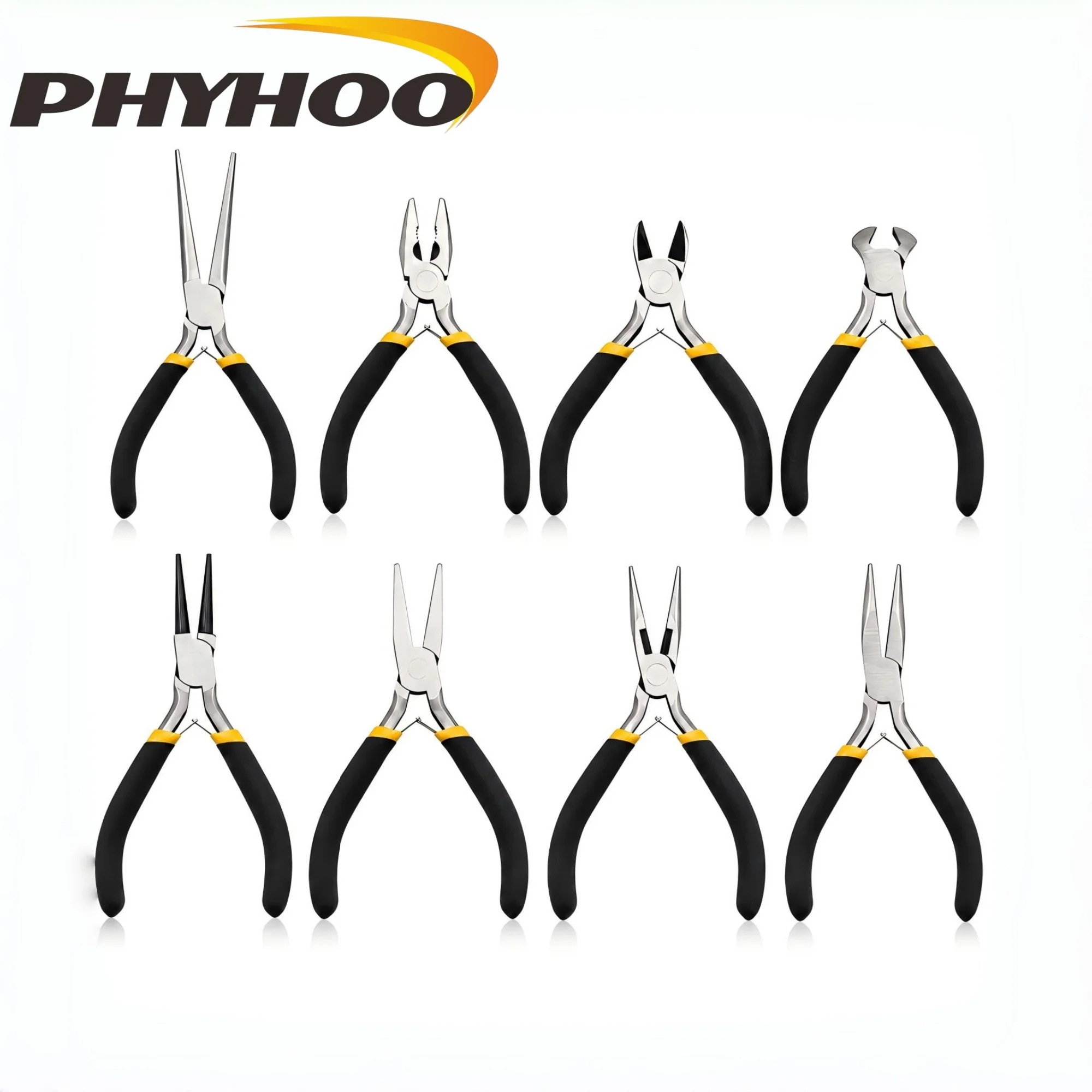 PHYHOO Jewelry Making Tools Pliers Equipment Long Needle Round Nose Cutting Wire Pliers For Jewelry Making Handmade Accessories