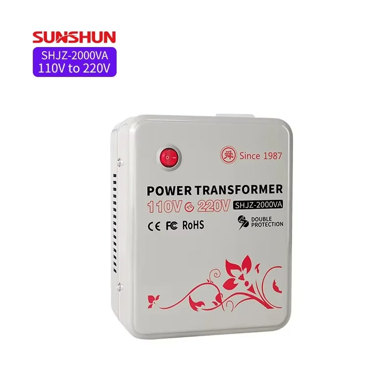 Best Selling 2000W Power Transformer 110v 220v 2000va Household Appliances Step-up Voltage Converter From China
