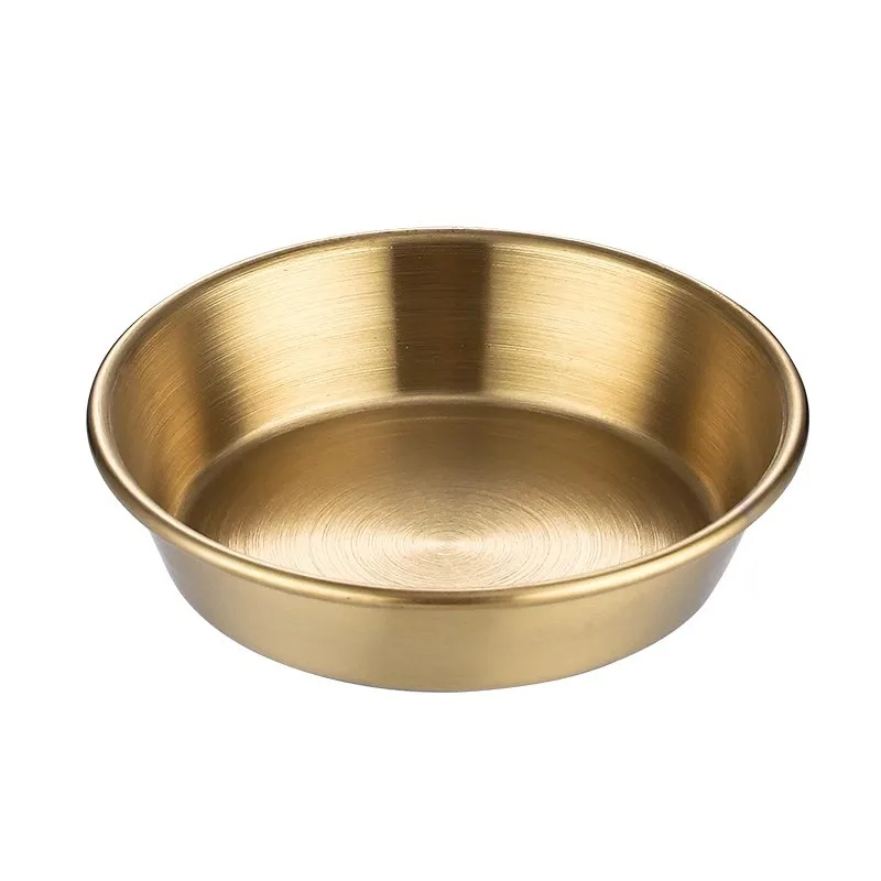 304 Stainless Steel Condiment Saucer Barbecue Restaurant Western Restaurant Salad Small Bowl Sauce Cup Fries Ketchup Saucer