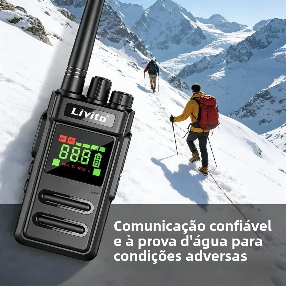 2-pack-clear-sound-rechargeable-portable-walkie-talkie-two-way-radio-with-flashlight-for-hotel-restaurant-security