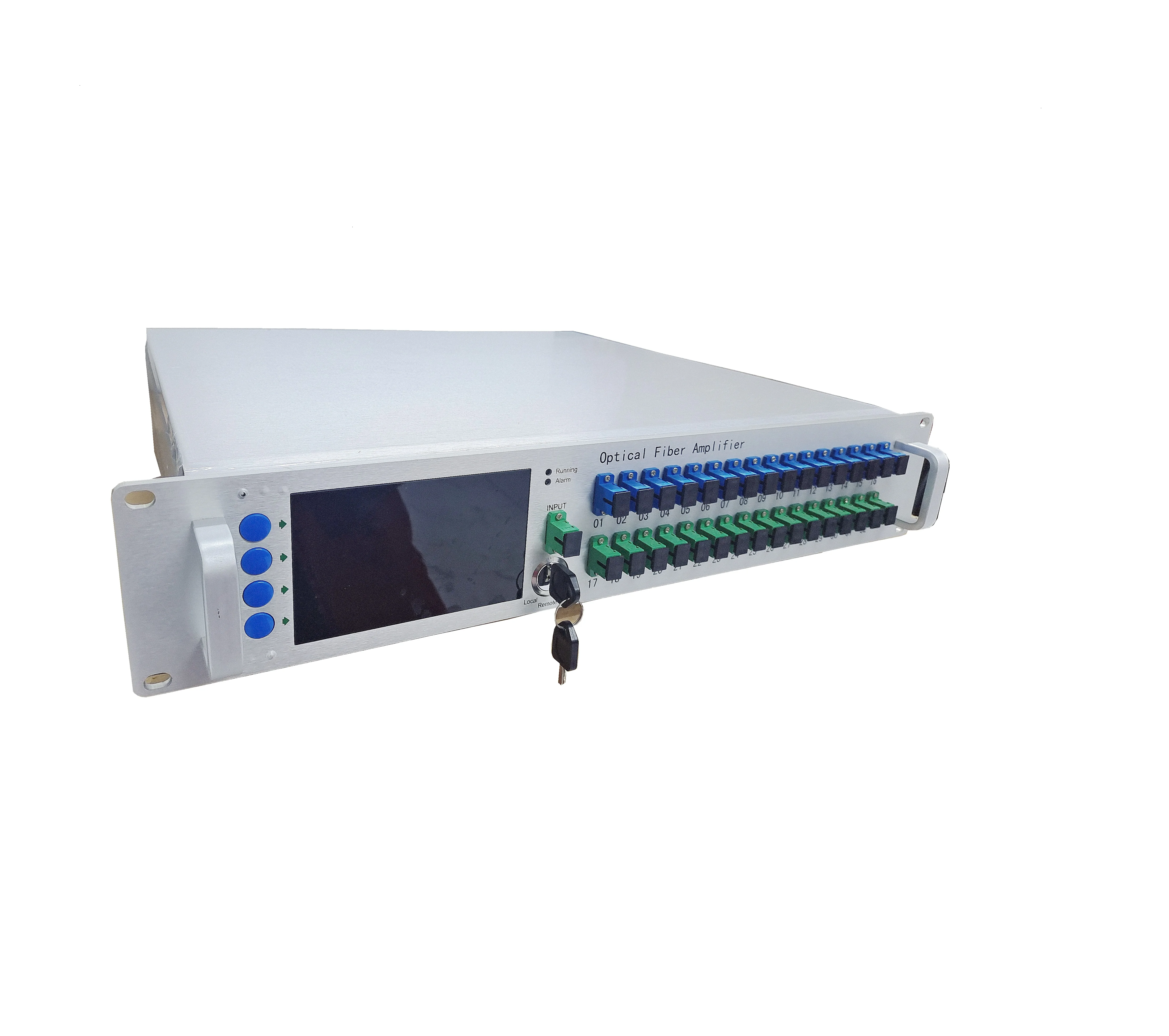 

High Power 16 Port 22dBm 1550nm Optical Amplifier WDM EDFA for PON CATV SC Connector for Fiber Optic Network FTTH