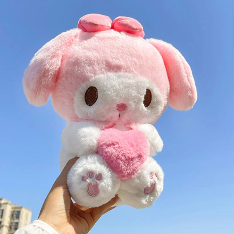 Sanrio-muñeco de peluche Kawaii de 35Cm, Kuromi My Melody, Cinnamoroll, almohada de peluche suave, decoración de la habitación, juguetes para niños,