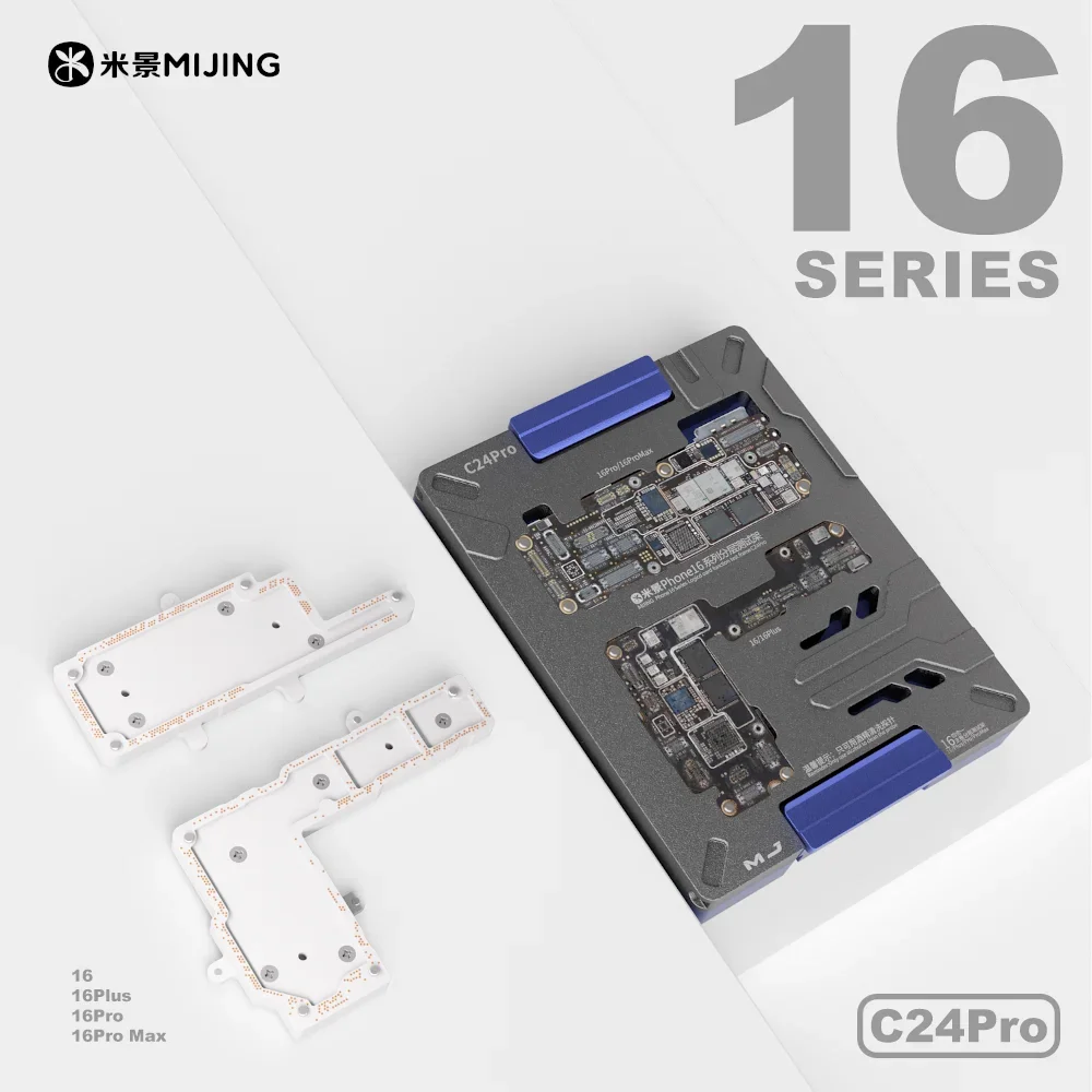 MIJING C24/C24Pro Motherboard Layered Test Stand for IPhone 16 Series Motherboard Logic Board Repair Test Fixture Bracket Tool