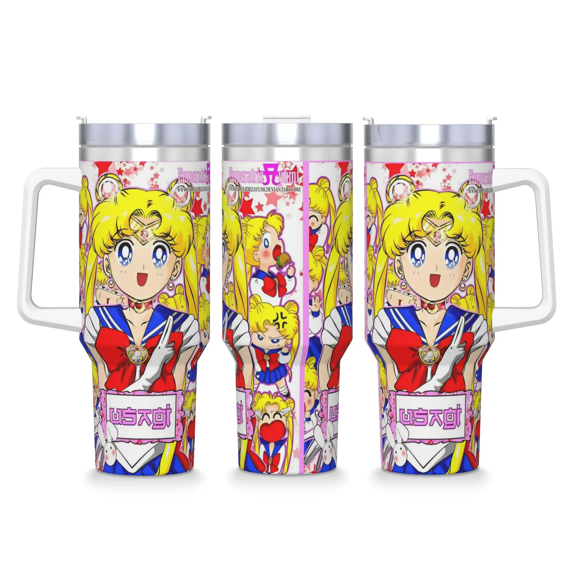 

S-Sailor M-Moon аниме стакан для горячих напитков бутылка для воды сохраняет тепло термокружка из нержавеющей стали с принтом автомобильные кружки для кемпинга