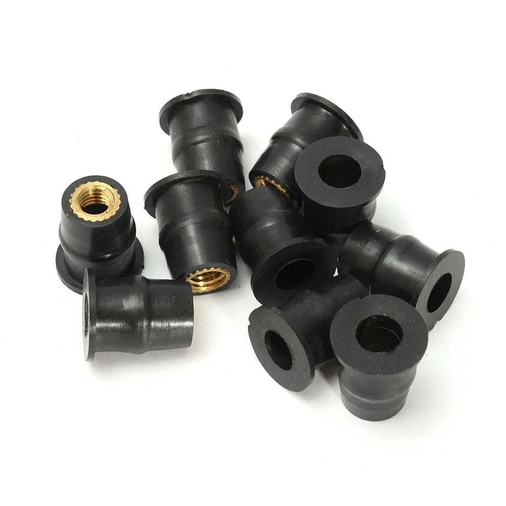 

Fastener Metric Wellnut Honda Blind Fastener Rubber Well Nuts Windshield Screws Motorcycle Windscreen Fastener M4/M5/M6