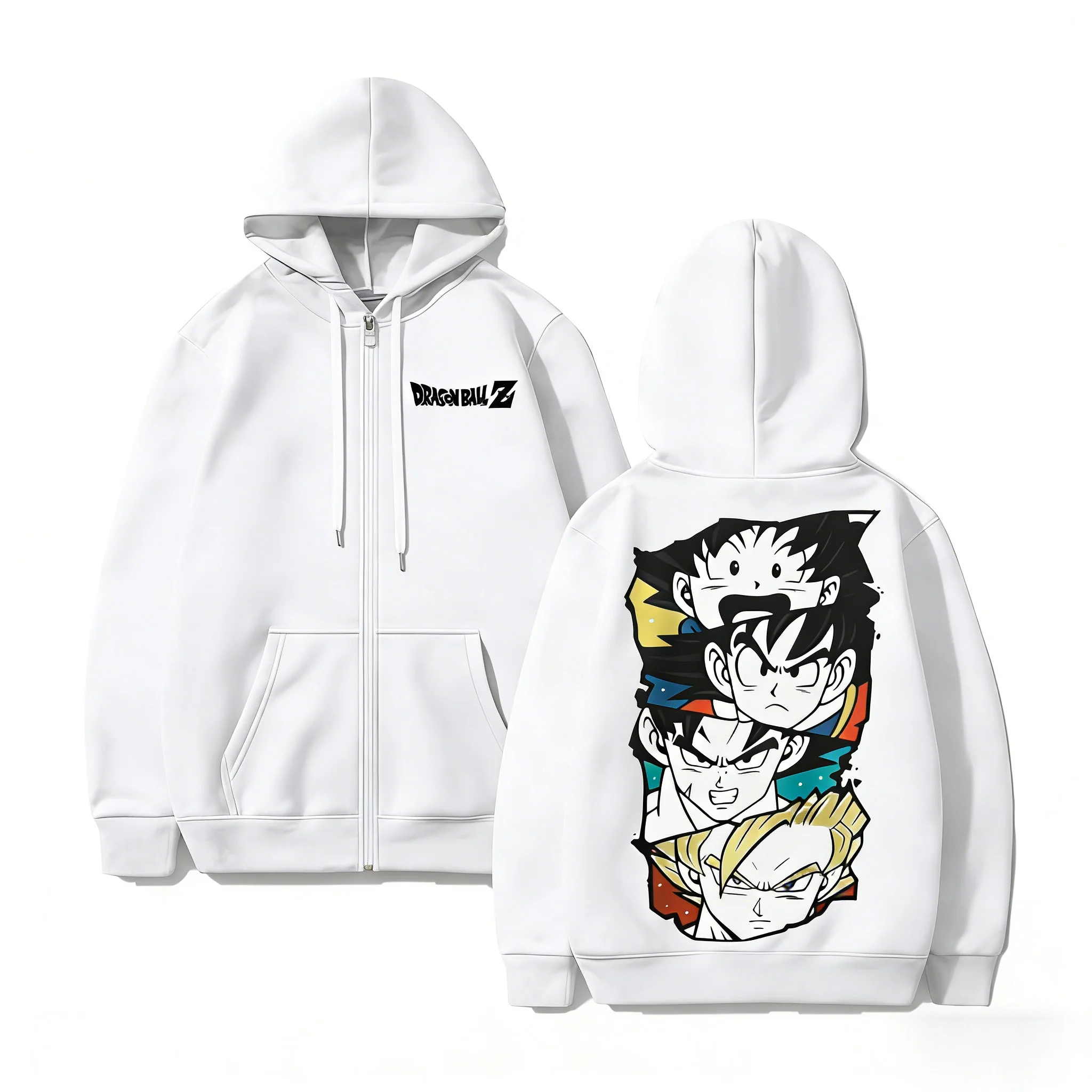 Dragon ball z anime hoodie das mulheres dos homens zip up moletom pulôver streetwear casual 2026 inverno gráfico jaqueta hoodies manga longa